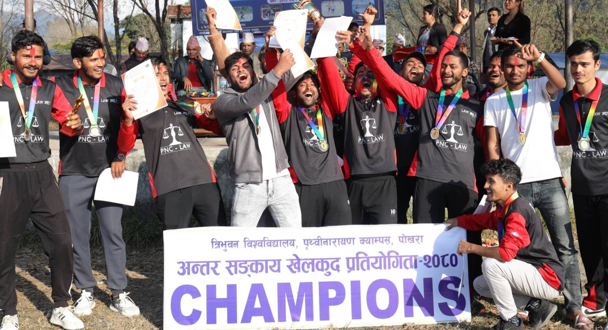 Students participating in sports activities